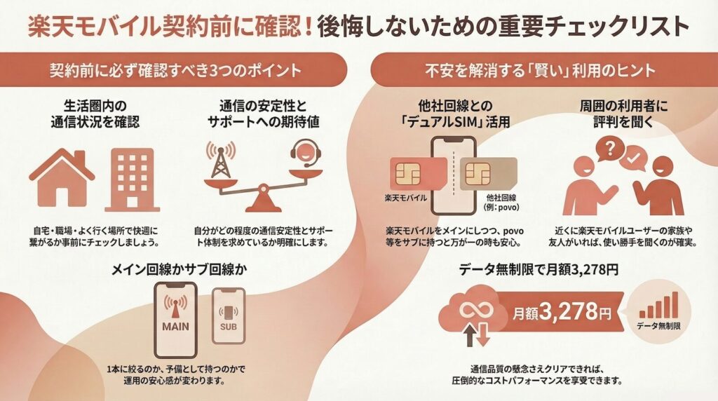 後悔しないために契約前に確認すべきポイント
