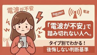 楽天モバイルの電波が悪い・繋がらないときの原因と改善方法【タイプ別解決策】