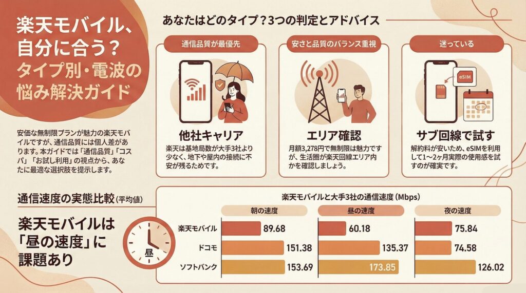 結論｜電波が不安な人への解決策をタイプ別に解説